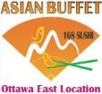 168 Sushi Japan Buffet - Logo