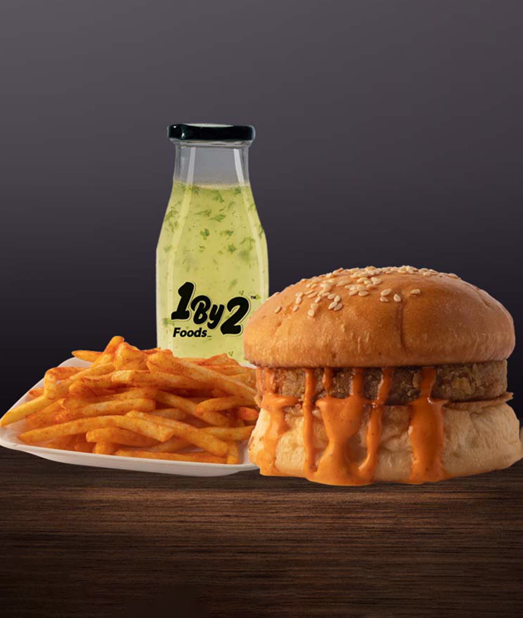 1By2 Cafe - Logo