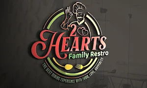 2 Hearts Family Restro - Logo
