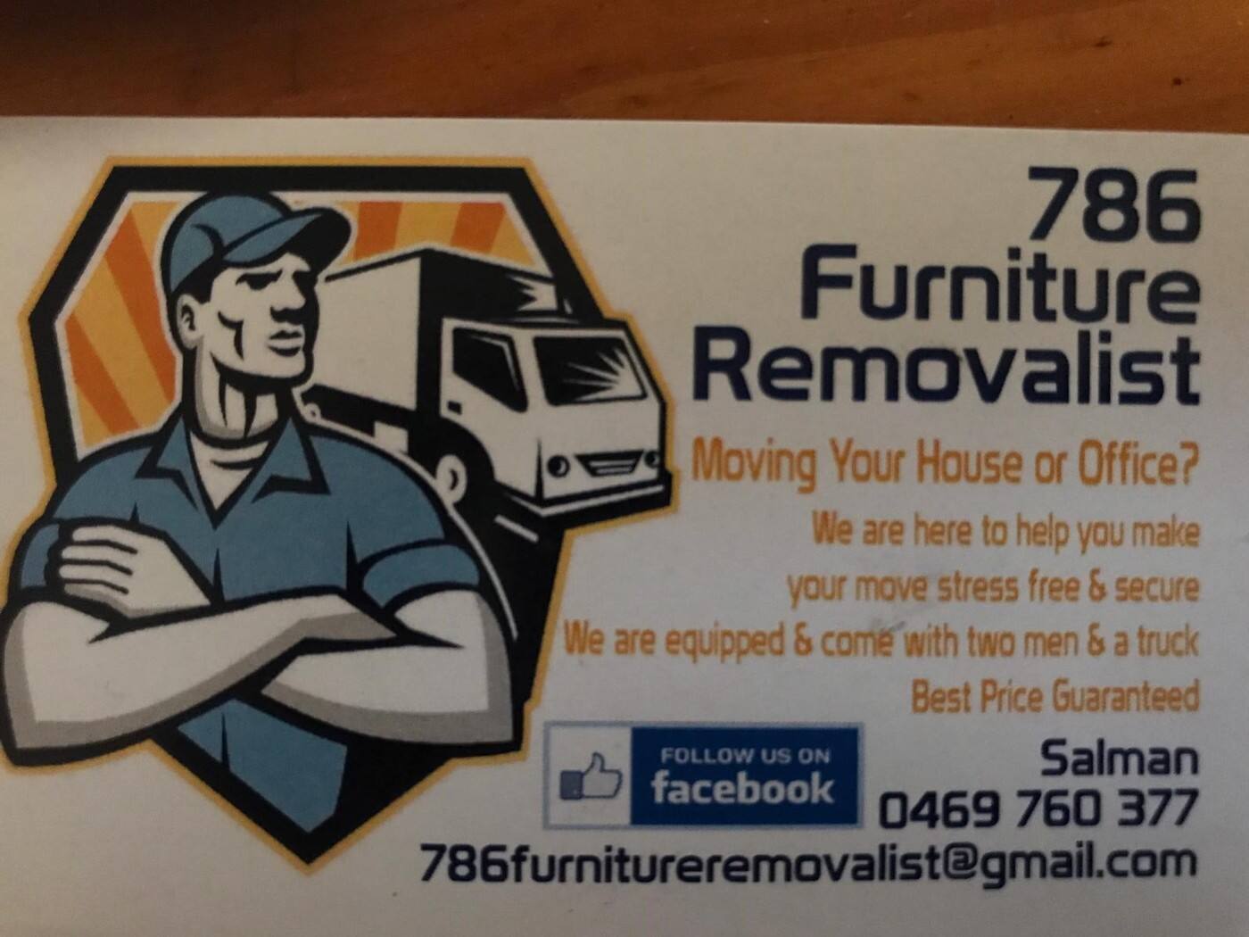 786 Furniture Removalist - Cover photo