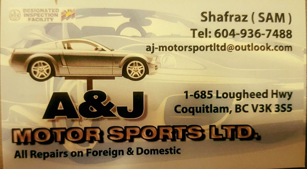 A &a; J Motorsport Ltd - Logo