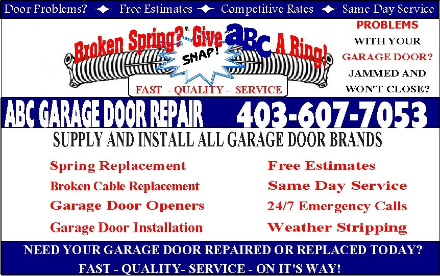 ABC GARAGE DOOR REPAIR - Logo