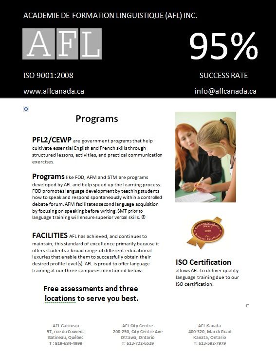 Academie De Formation Linguistique Inc - Logo