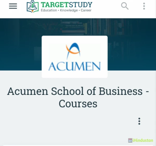 Acumen School of Business - Courses - Logo