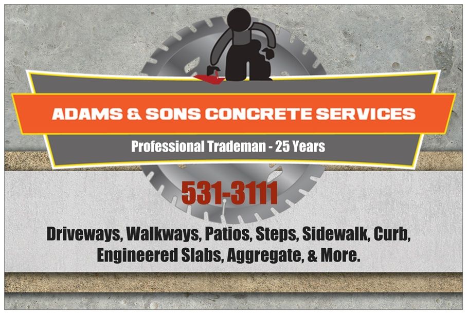 Adams &a; Sons Concrete Services - Logo