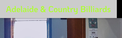 Adelaide & Country Billiard 0477 705 999 - Logo