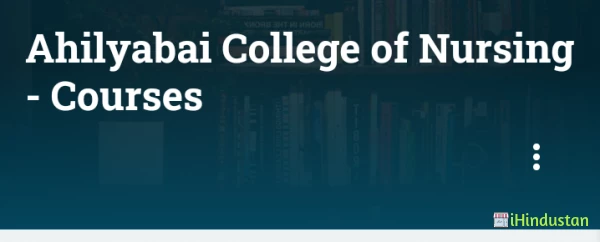 Ahilyabai College of Nursing - Courses - Logo