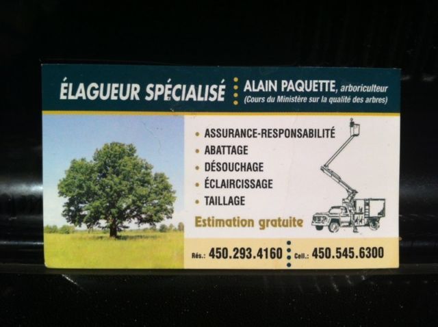 Alain Paquette élagueur - Cover photo