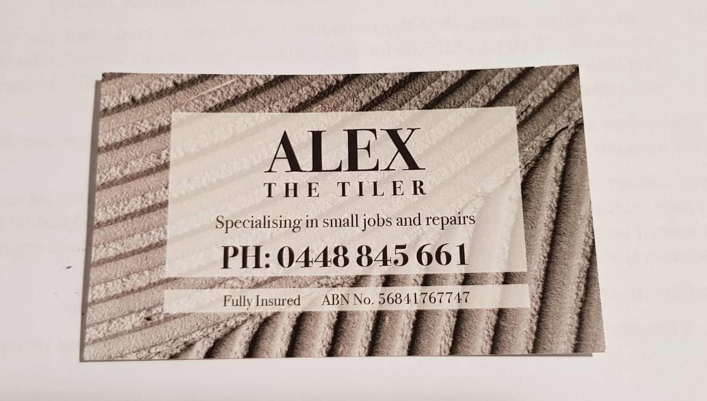 Alex the Tiler - Cover photo