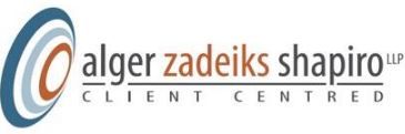 Alger, Zadeiks, Shapiro Law Office - Logo