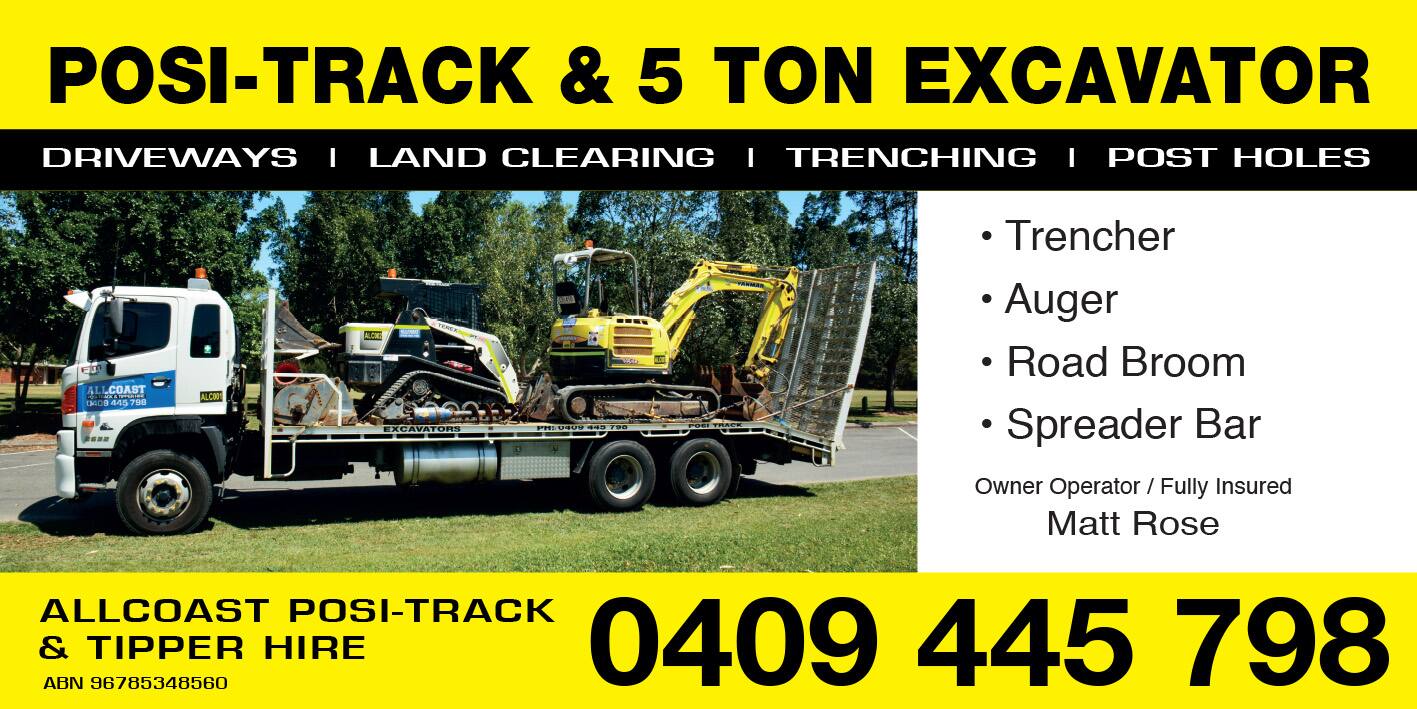 Allcoast Posi-Track & Tipper Hire - Cover photo