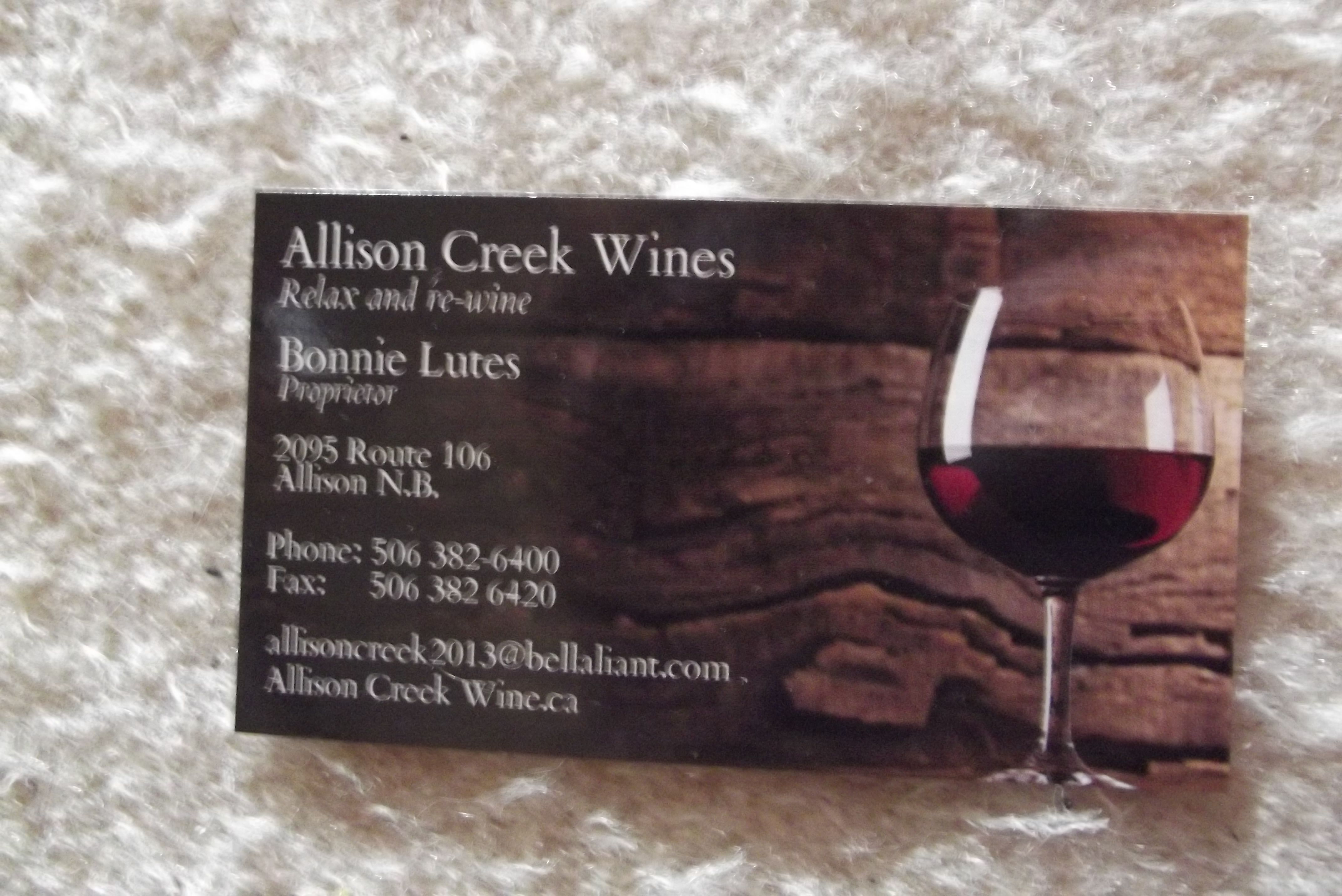 Allison Creek Wines Inc. - Cover photo