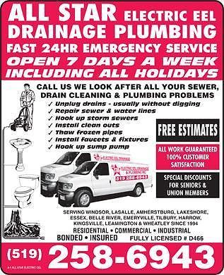 All Star Electric Eel Drainage &a;Plumbing - Logo