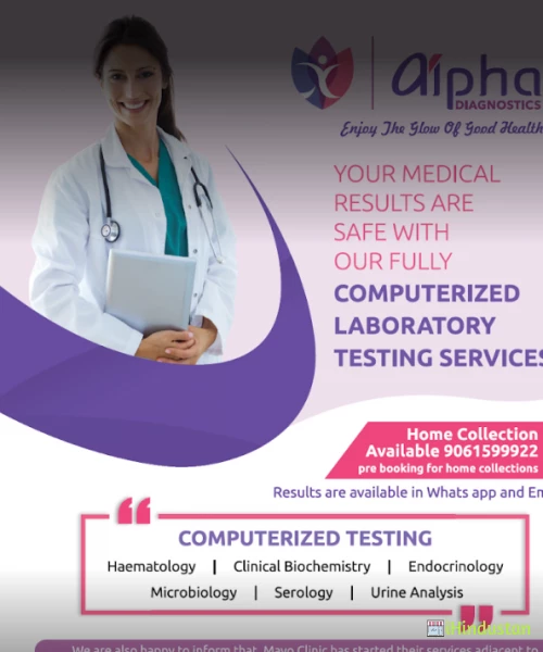 Alpha Diagnostic lab - Logo