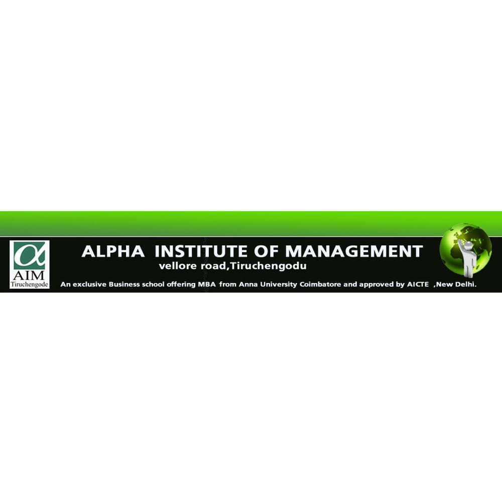Alpha Institute of Management (AIM), Namakkal - Logo