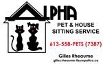 Alpha Pet and House Sitting Services - Logo