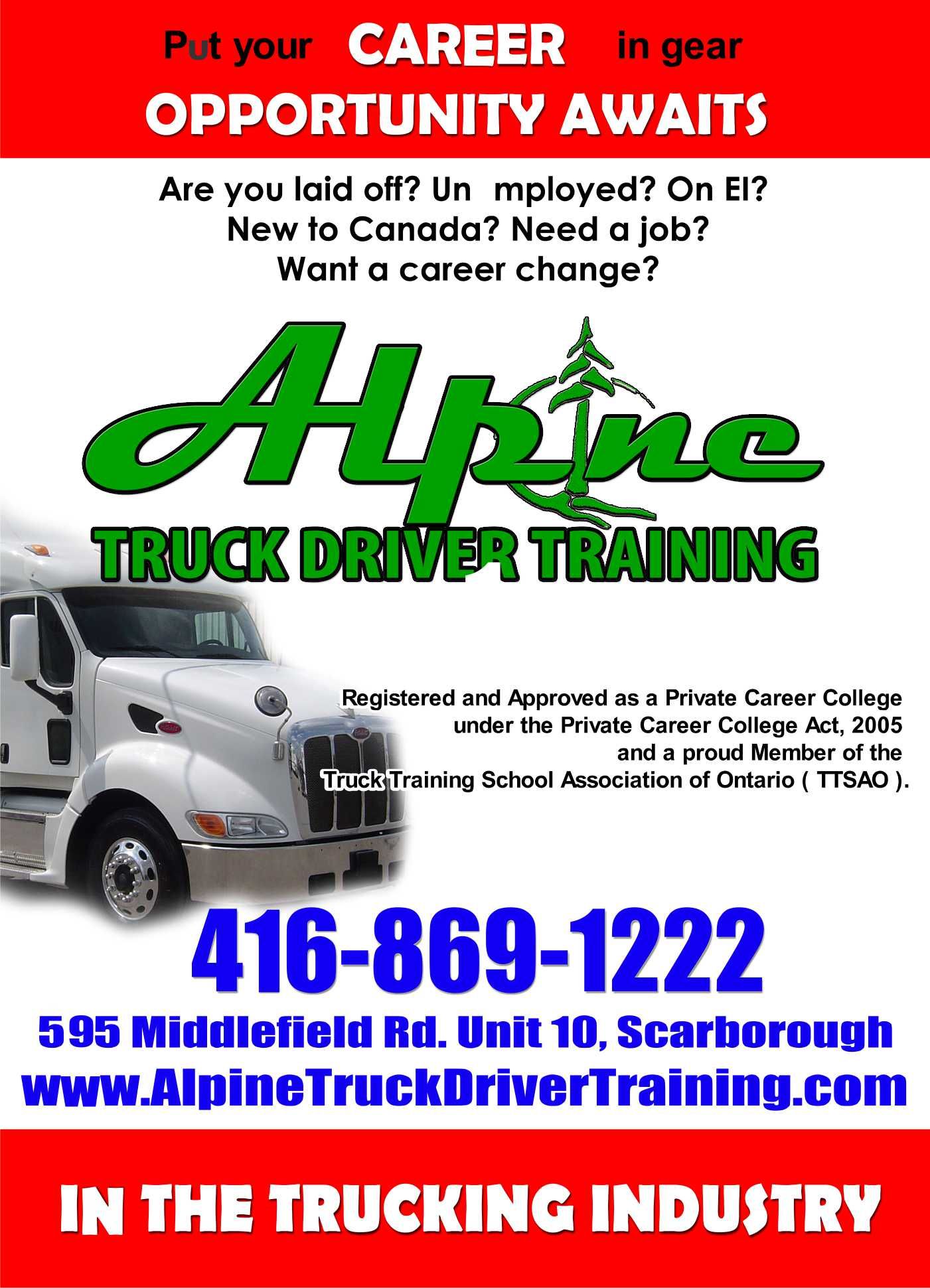Alpine Truck Driver Training - Logo