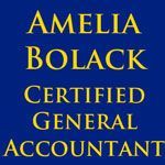 Amelia Bolack, Certified General Accountant - Logo