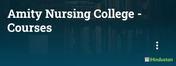 Amity Nursing College - Courses - Logo