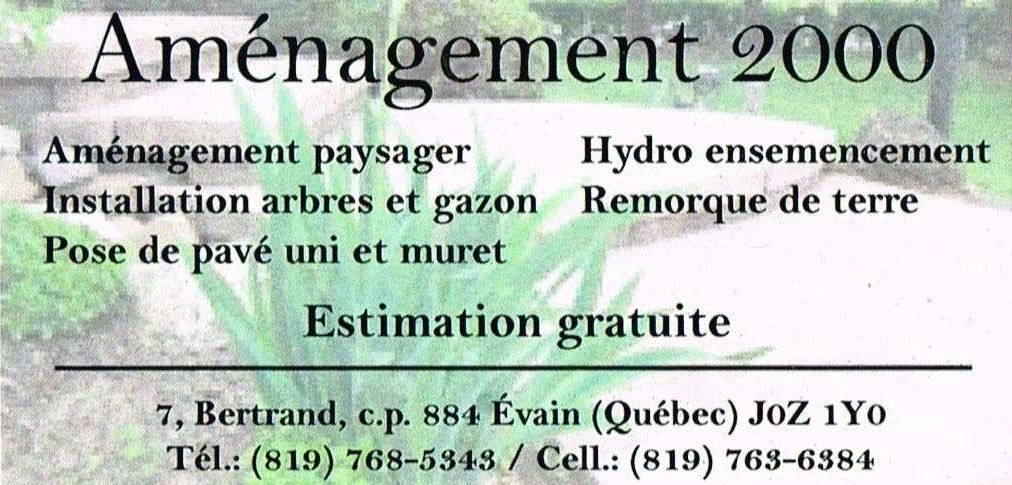 Aménagement 2000 - Cover photo