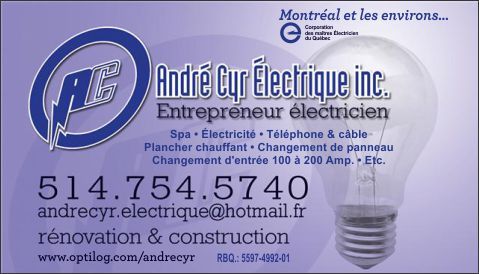 André Cyr Électrique Inc. - Logo