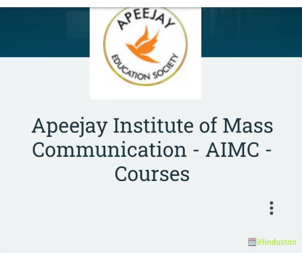 Apeejay Institute of Mass Communication - AIMC - Course - Logo