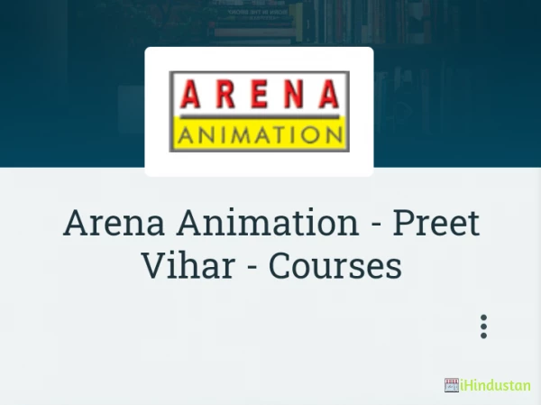 Arena Animation - Preet Vihar - Courses - Logo