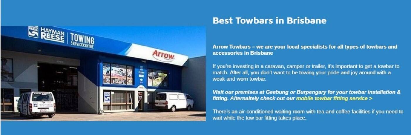 Arrow Caravans & Towbars - Cover photo