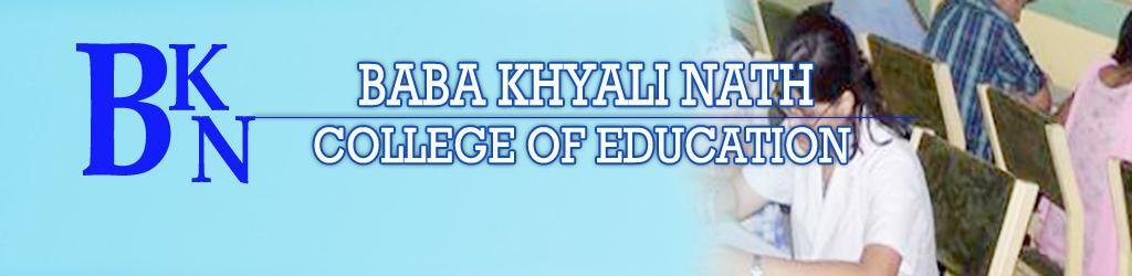 Baba Khyali Nath College of Education (BKNCE) - Logo