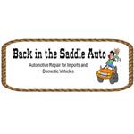 Back In The Saddle Auto - Logo