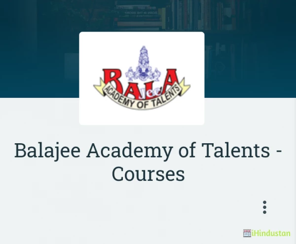 Balajee Academy of Talents - Courses - Logo