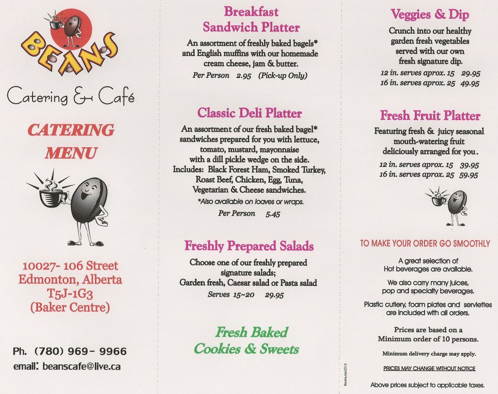 Beans Catering &a; Cafe - Logo