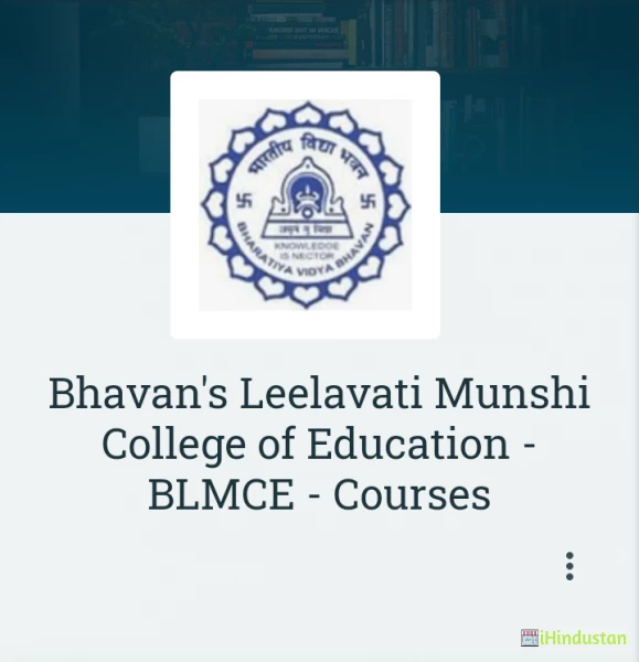 Bhavan's Leelavati Munshi College of Education - Logo