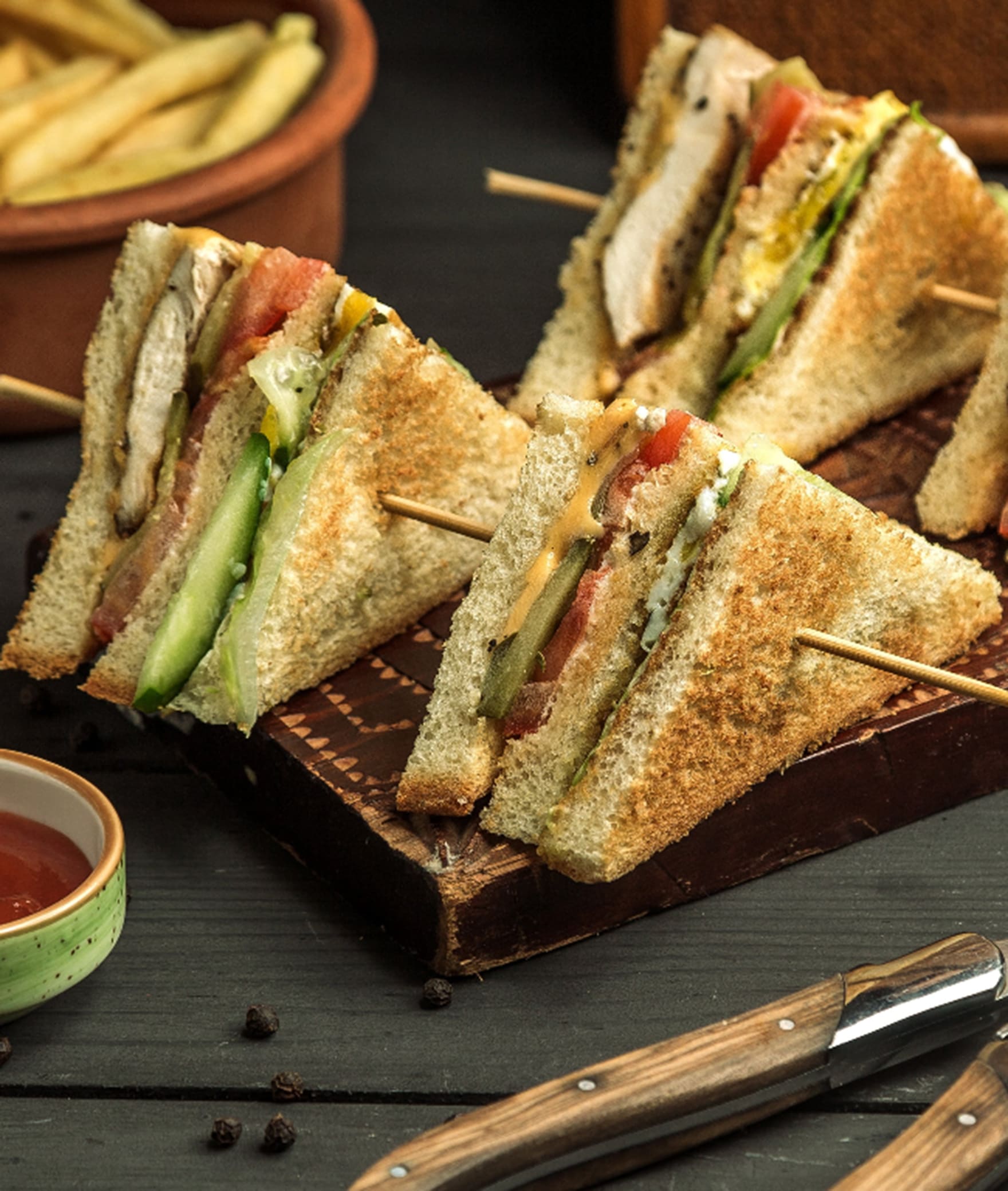 Bhukkad Sandwhich's - Logo