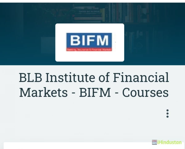 BLB Institute of Financial Markets - BIFM - Courses - Logo