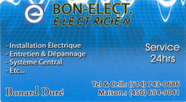 Bon-Élect - Électricien - Logo