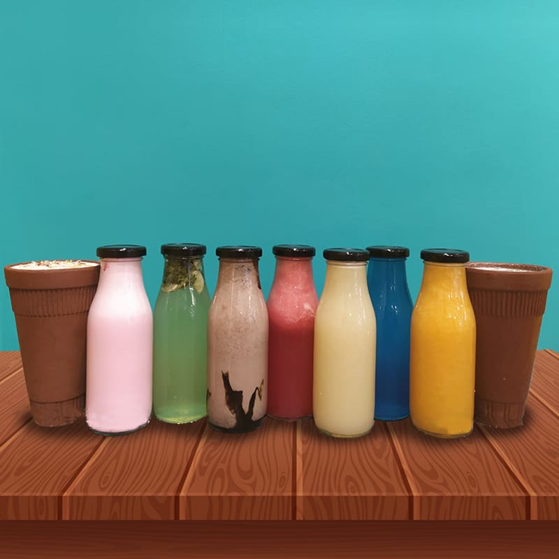 Bottle and Kullad - Logo