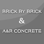 BRICK BY BRICK A&a;R CONCRETE - Logo