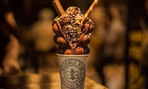 Bubble Bee - Waffles & Tea - Logo