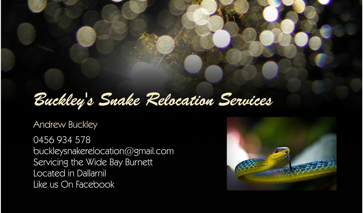 Buckley's Snake Relocation Services - Logo
