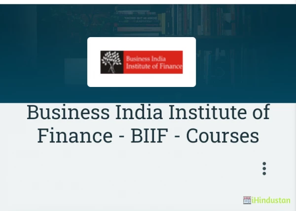 Business India Institute of Finance - BIIF - Courses - Logo