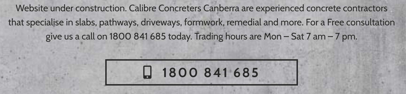 Calibre Concrete - Logo