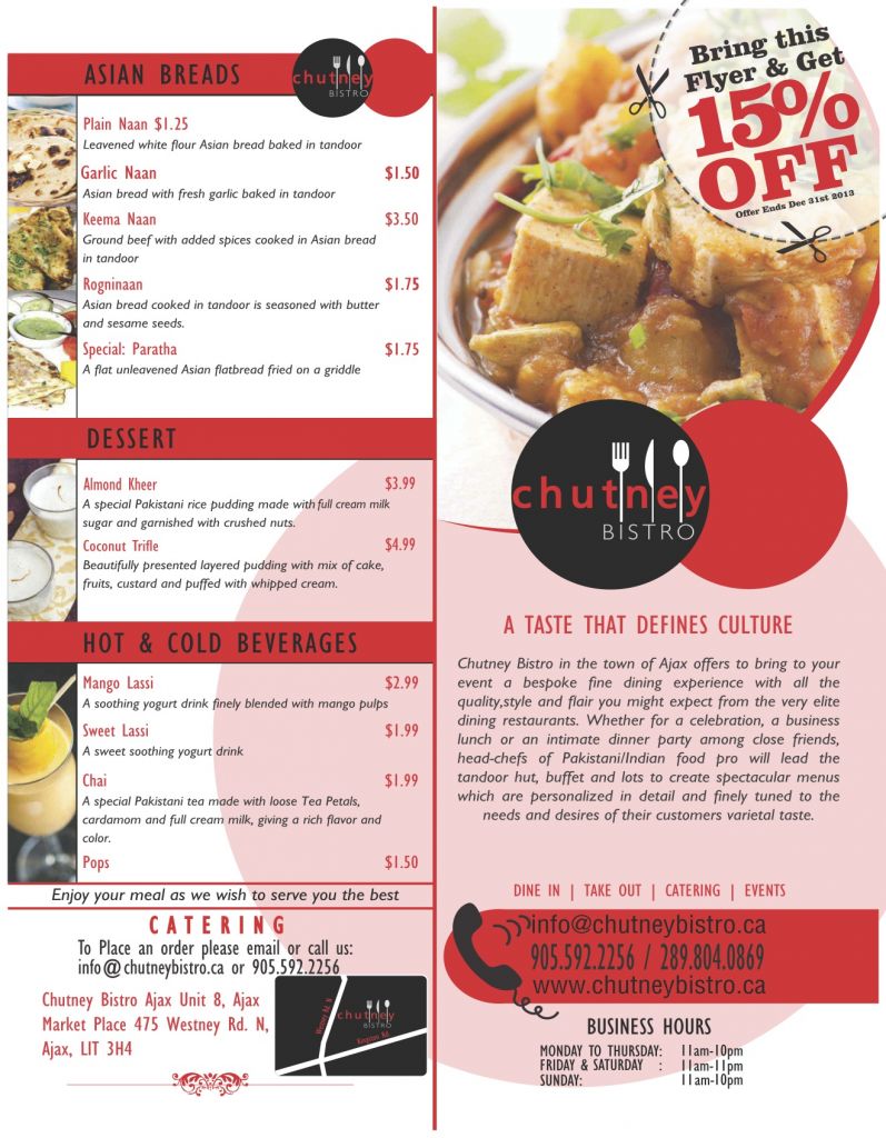 Chutney Bistro - Cover photo