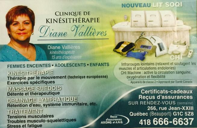 Clinique de Kinésithérapie Diane Vallières - Logo