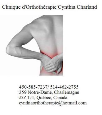 Clinique d&s;Orthothérapie Cynthia Charland - Cover photo