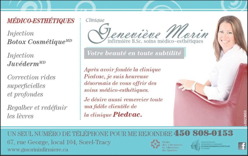 Clinique Genevieve Morin, soins infirmiers-esthetiques - Logo