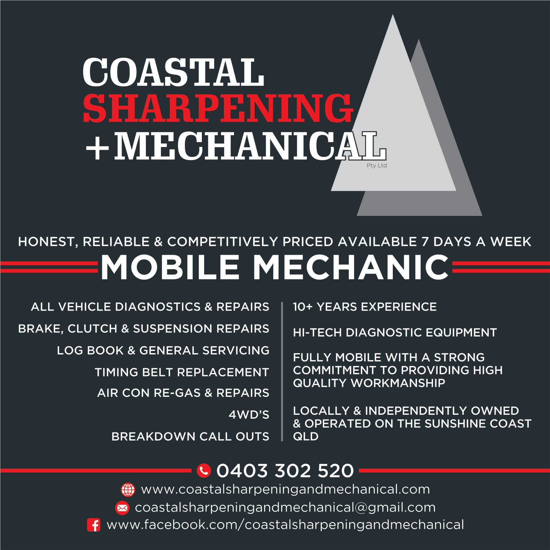 Coastal Sharpening and Mechanical - Logo