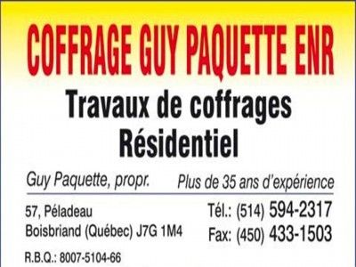 Coffrage Guy Paquette - Logo