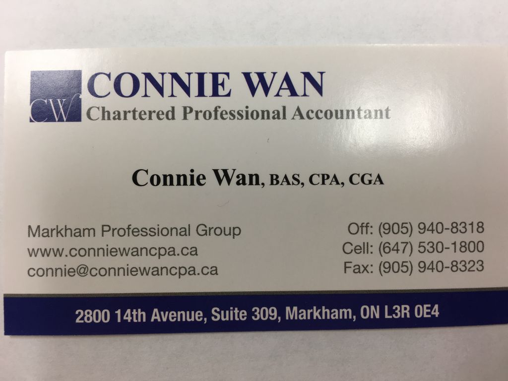 Connie Wan Chartered Professional Accountant - Logo