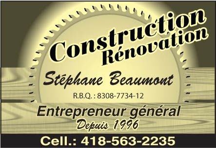 Construction Rénovation Stéphane Beaumont - Logo